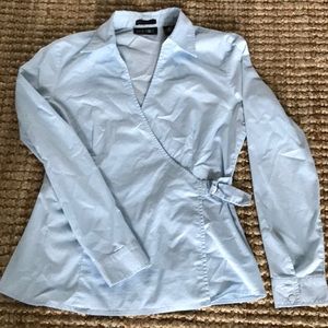 New York & Company Wrap Blouse